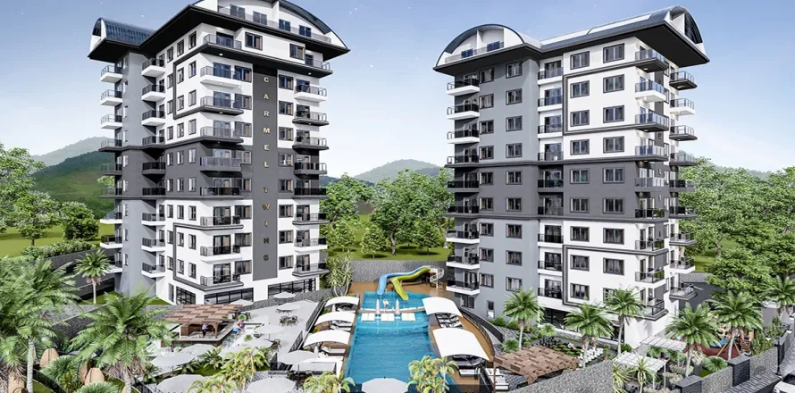 آپارتمان در  Alanya ، ترکیه 1 خوابه ، 44 متر مربع.  شماره 223534