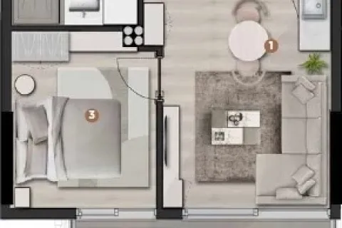 1+1 Lägenhet  i Aksu, Antalya, Turkiet Nr. 220463 - 19