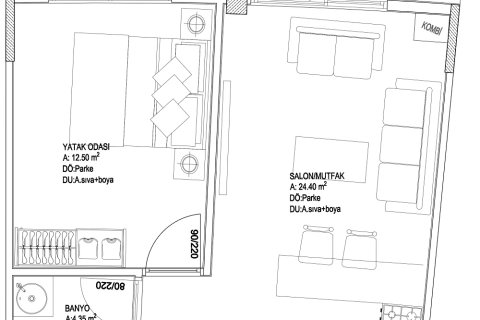 Продажа квартиры  в Мугле, Турция, 83м2, №224290 – фото 4