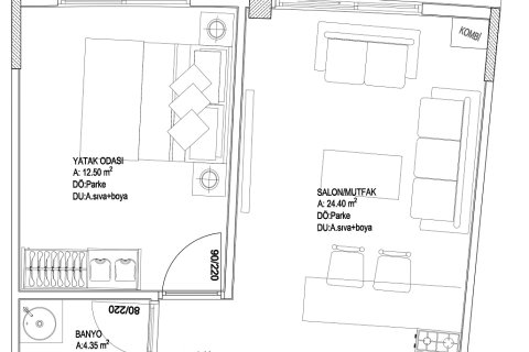 Lejlighed  i Mugla, Tyrkiet Nr. 224293 - 4