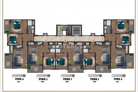 Продажа пентхауса  в Аланье, Анталье, Турция 2+1, 115м2, №134393 – фото 27