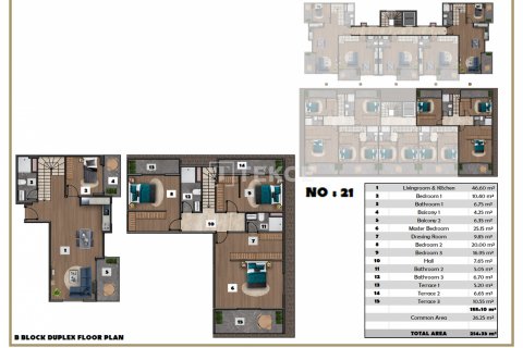 Daire  1+1  Alanya, Antalya, Türkiye №134391 - 29