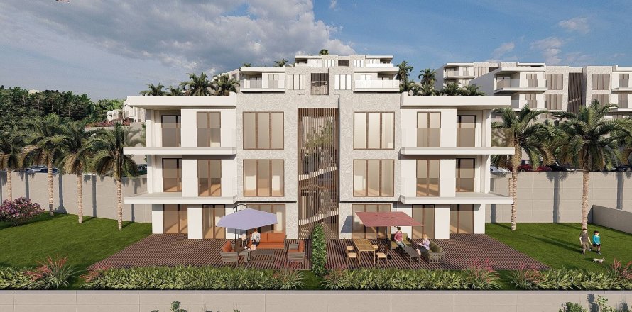 آپارتمان در  Bodrum ، ترکیه 2 خوابه ، 75 متر مربع.  شماره 222959