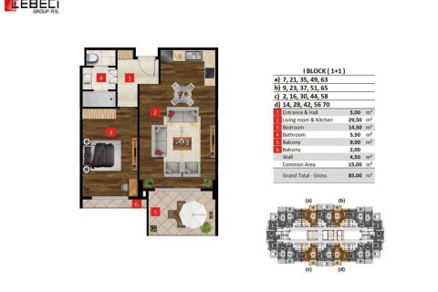 Daire  1+0  Türkler, Alanya, Antalya, Türkiye №225128 - 12