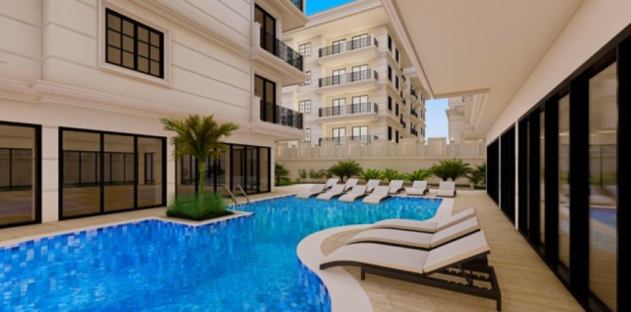 آپارتمان در  Antalya ، ترکیه 1 خوابه ، 51 متر مربع.  شماره 222635