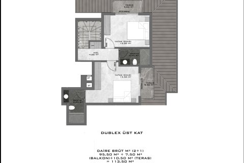 2+1 Wohnung  in Mahmutlar, Antalya, Türkei Nr. 219263 - 18