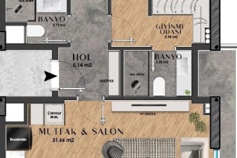 Apartment for sale  in Aksu, Antalya, Turkey, 2 bedrooms, 80m2, No. 220995 – photo 13