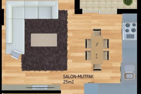 Daire   Muğla, Türkiye №224162