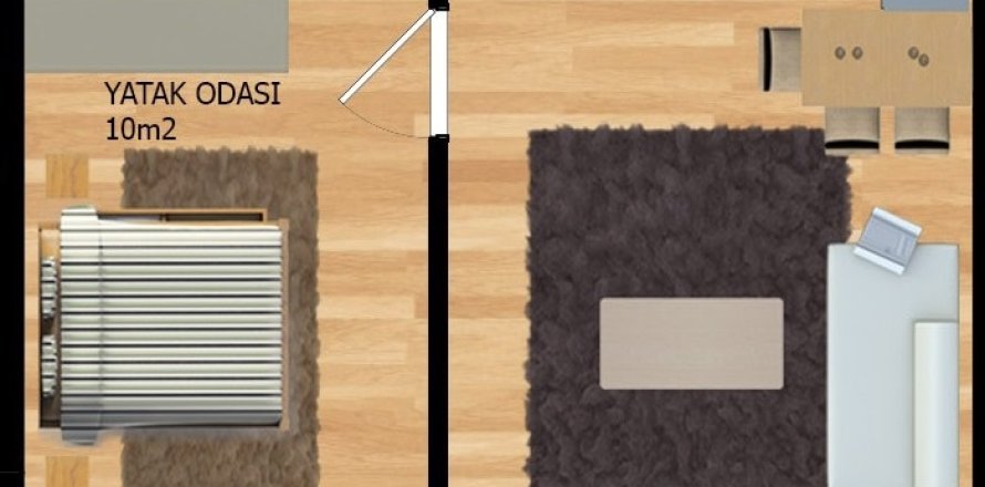 Leilighet  i Mugla, Tyrkia Nr. 224167