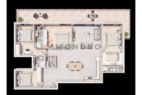 آپارتمان در Northern Cyprus ، ترکیه 1 خوابه ، 130 متر مربع. شماره 215114 - 27