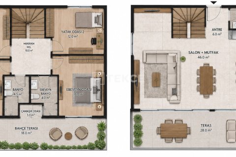 4+1 Leilighet i Fethiye, Mugla, Tyrkia Nr. 228677 - 29