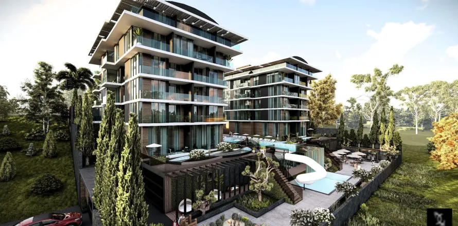 2+1 Lejlighed  i Alanya, Antalya, Tyrkiet Nr. 219592