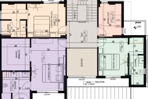 آپارتمان در  Aegean Region ، ترکیه 5 خوابه ، 200 متر مربع.  شماره 224079 - 8