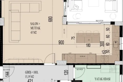 آپارتمان در  Aegean Region ، ترکیه 5 خوابه ، 160 متر مربع.  شماره 224081 - 20