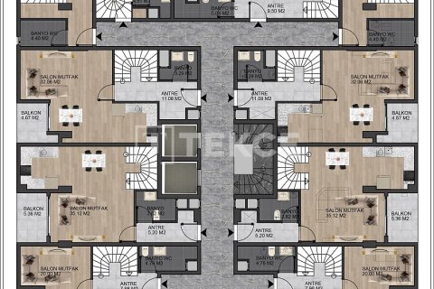 2+1 Leilighet i Antalya, Tyrkia Nr. 226980 - 15