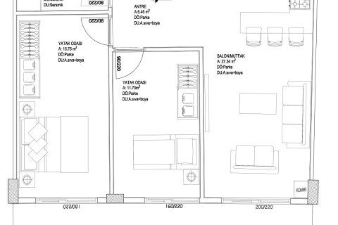 Продажа квартиры  в Мугле, Турция, 65м2, №224278 – фото 4