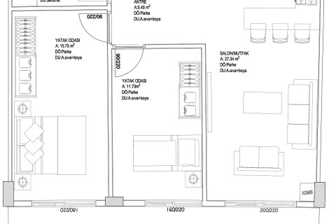 Продажа квартиры  в Мугле, Турция, 87м2, №224276 – фото 4