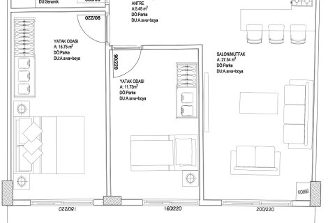 Продажа квартиры  в Мугле, Турция, 52м2, №224273 – фото 4