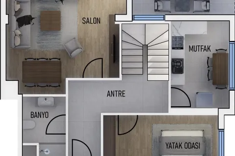 4+1 Leilighet i Mugla, Tyrkia Nr. 220250 - 19