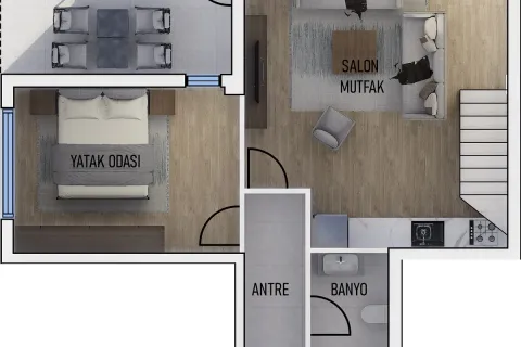 3+1 Leilighet i Mugla, Tyrkia Nr. 220249 - 19