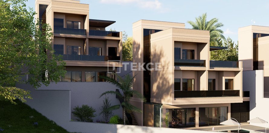 4+1 Villa  i Alanya, Antalya, Tyrkiet Nr. 222171