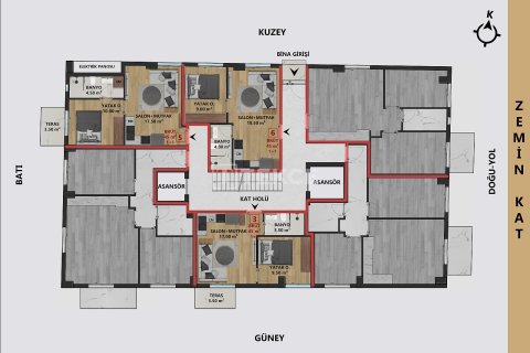 3+1 Penthouse  i Antalya, Tyrkiet Nr. 222173 - 15