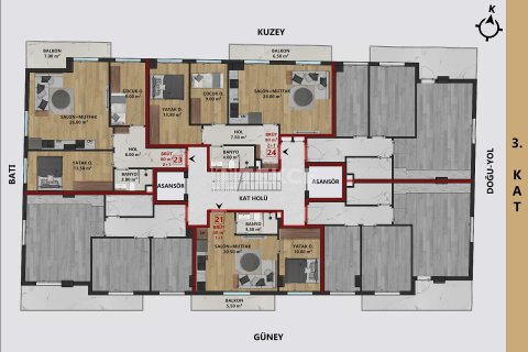 4+1 Penthouse  i Antalya, Tyrkiet Nr. 222174 - 10