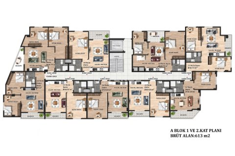 2+1 Lägenhet i Mersin, Turkiet Nr. 238014 - 18