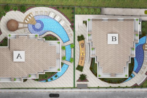 1+1 Leilighet  i Alanya, Antalya, Tyrkia Nr. 42674 - 16