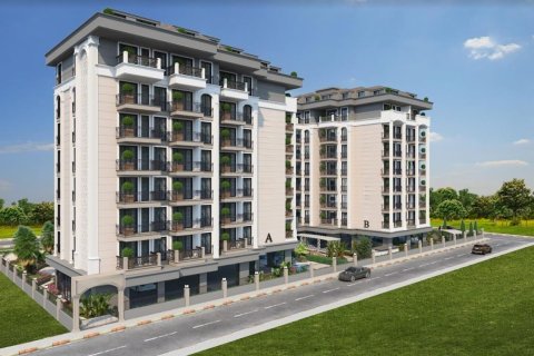 1+1 Leilighet  i Alanya, Antalya, Tyrkia Nr. 42674 - 3