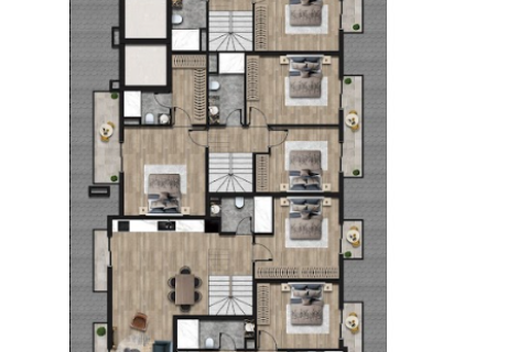 Продажа квартиры  в Аланье, Анталье, Турция 1+1, 53м2, №33829 – фото 27