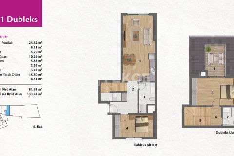 1+1 Lägenhet  i Izmir, Turkiet Nr. 221605 - 26