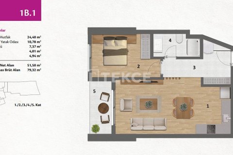 2+1 Lägenhet  i Izmir, Turkiet Nr. 221606 - 19