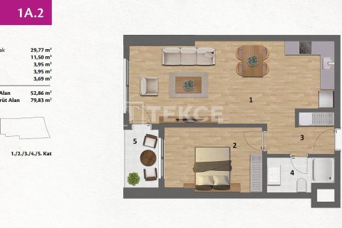 2+1 Lägenhet  i Izmir, Turkiet Nr. 221606 - 18