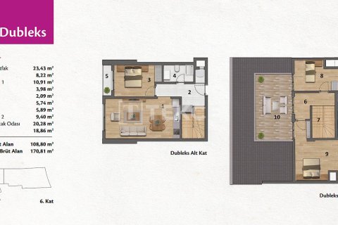 2+1 Lägenhet  i Izmir, Turkiet Nr. 221606 - 27