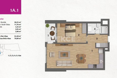 2+1 Lägenhet  i Izmir, Turkiet Nr. 221606 - 17