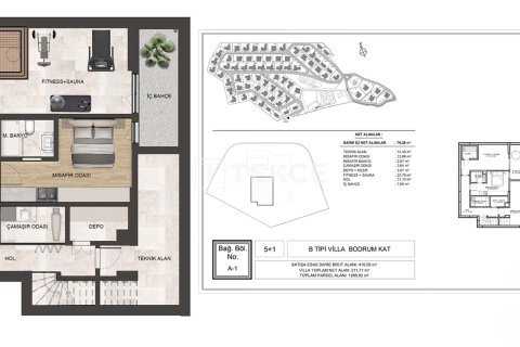 6+1 Villa  i Urla, Izmir, Turkiet Nr. 221602 - 26