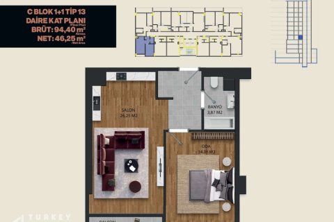 Daire  1+1  İstanbul, Türkiye №233105 - 12