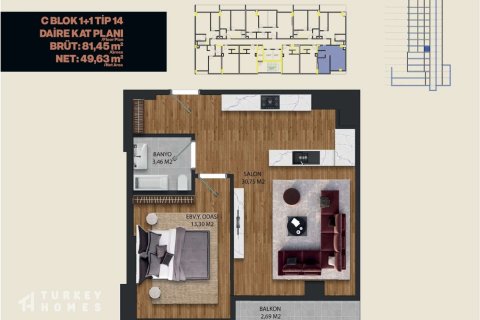 Daire  1+1  İstanbul, Türkiye №233105 - 10