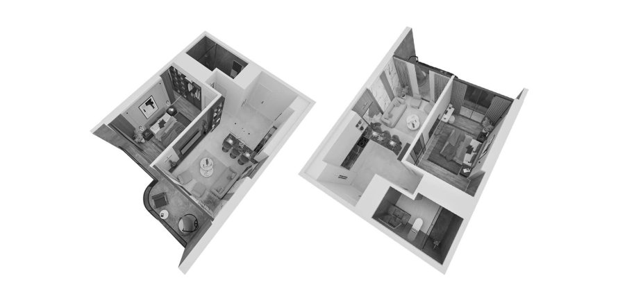 1+1 Apartment in Grand Sapphire Blu, Long Beach, Iskele, Northern Cyprus No. 213650