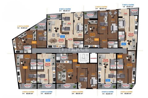 3+1 Lägenhet i Bursa, Turkiet Nr. 226539 - 18