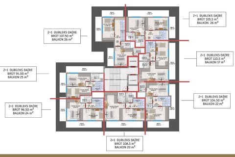 Daire 2+1 Alanya, Antalya, Türkiye №219735 - 14