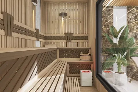 آپارتمان در  Kestel ، ترکیه 2 خوابه ، 100 متر مربع.  شماره 219478 - 14