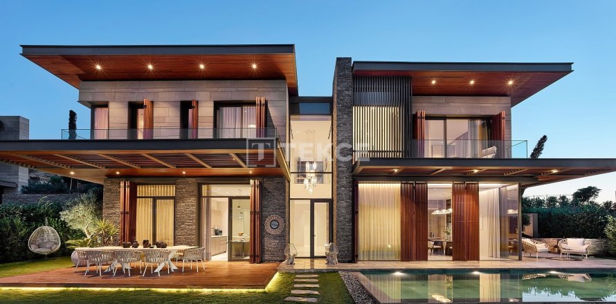6+1 Villa  i Bodrum, Mugla, Tyrkiet Nr. 226200