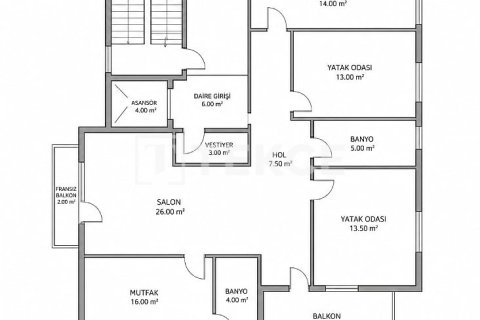 Продажа квартиры  в Белеке, Анталье, Турция 2+1, 85м2, №226064 – фото 11