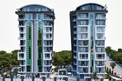 2+1 Lejlighed  i Alanya, Antalya, Tyrkiet Nr. 219224 - 8
