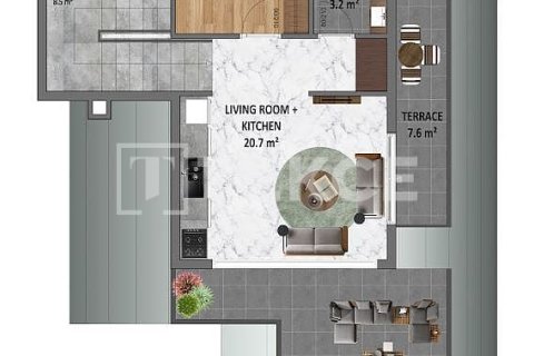 Продажа виллы  в Аланье, Анталье, Турция 4+1, 215м2, №212343 – фото 9