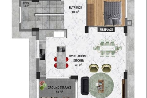 Продажа виллы  в Аланье, Анталье, Турция 4+1, 215м2, №212343 – фото 8