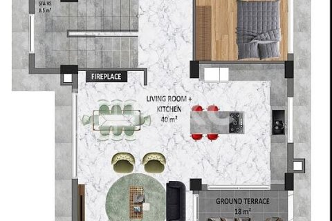 Продажа виллы  в Аланье, Анталье, Турция 4+1, 215м2, №212343 – фото 11