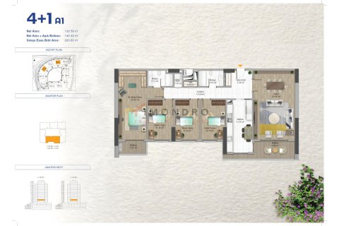 آپارتمان در Bagcilar،  Istanbul ، ترکیه 4 خوابه ، 218 متر مربع.  شماره 215567 - 17